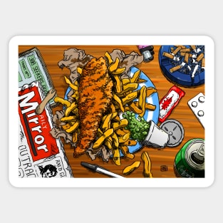 Fish & Chips - British Cuisine Sticker